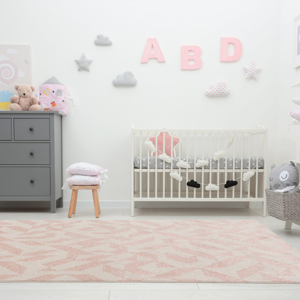 Muse MU04 Pink Shapes rug