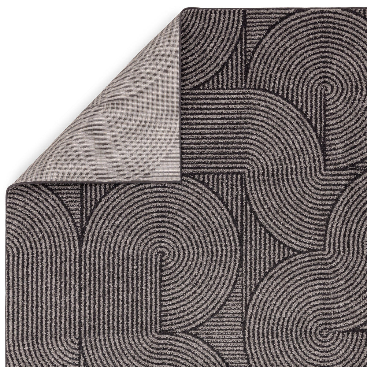 Muse MU01 Charcoal Swirl rug