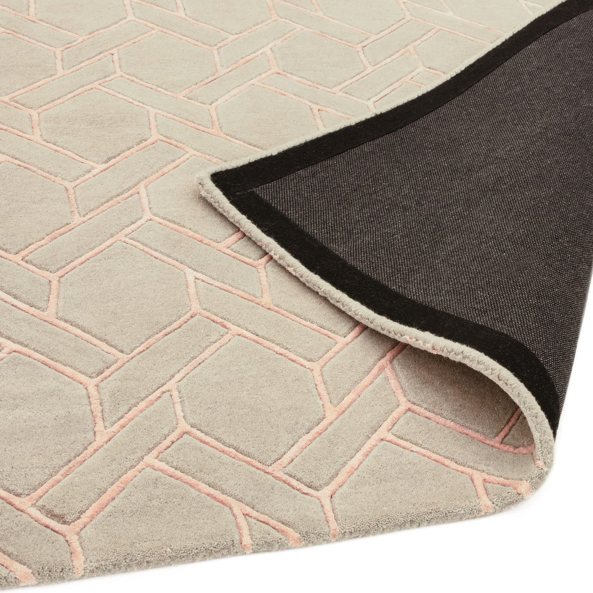 Nexus Fine Lines Silver Pink rug