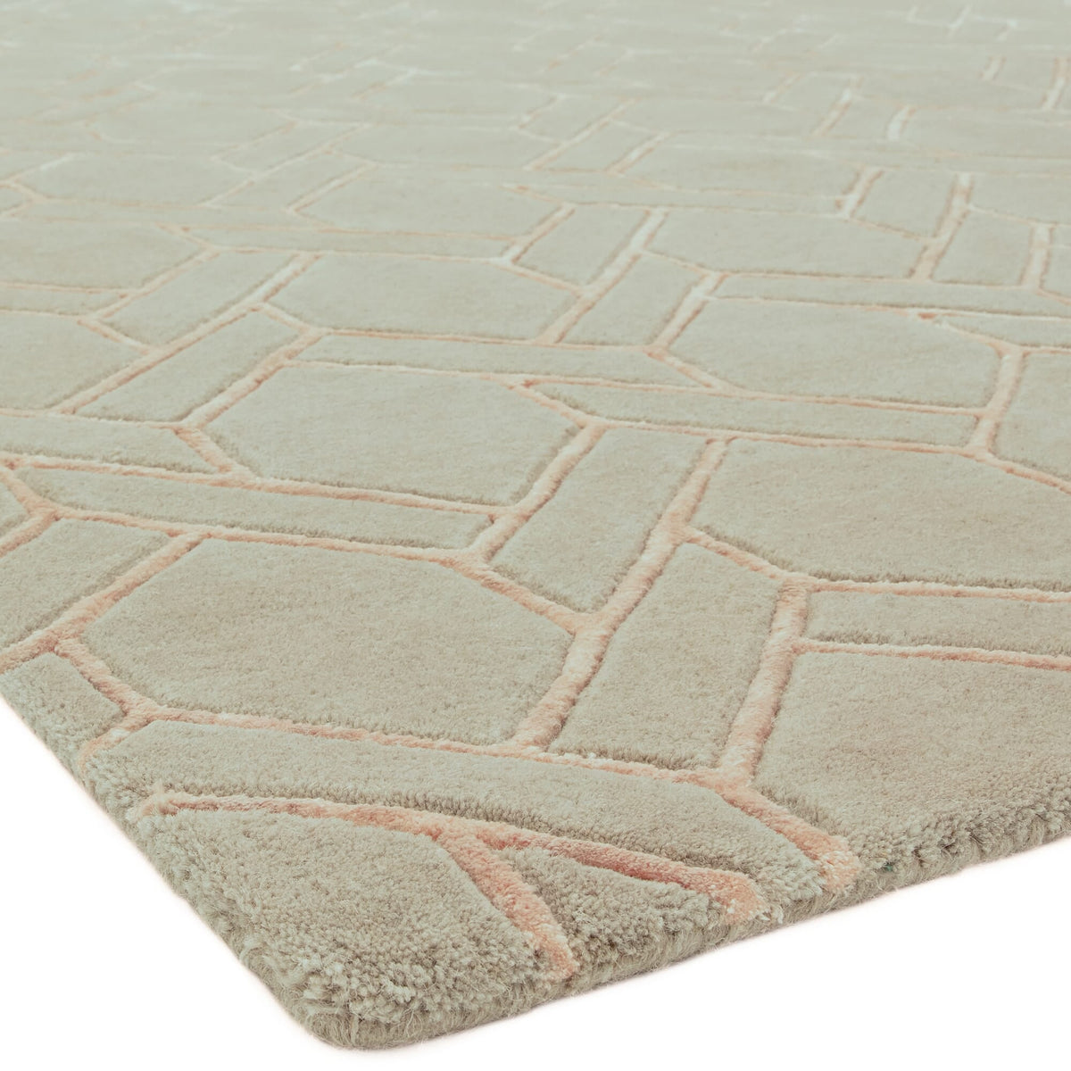 Nexus Fine Lines Silver Pink rug