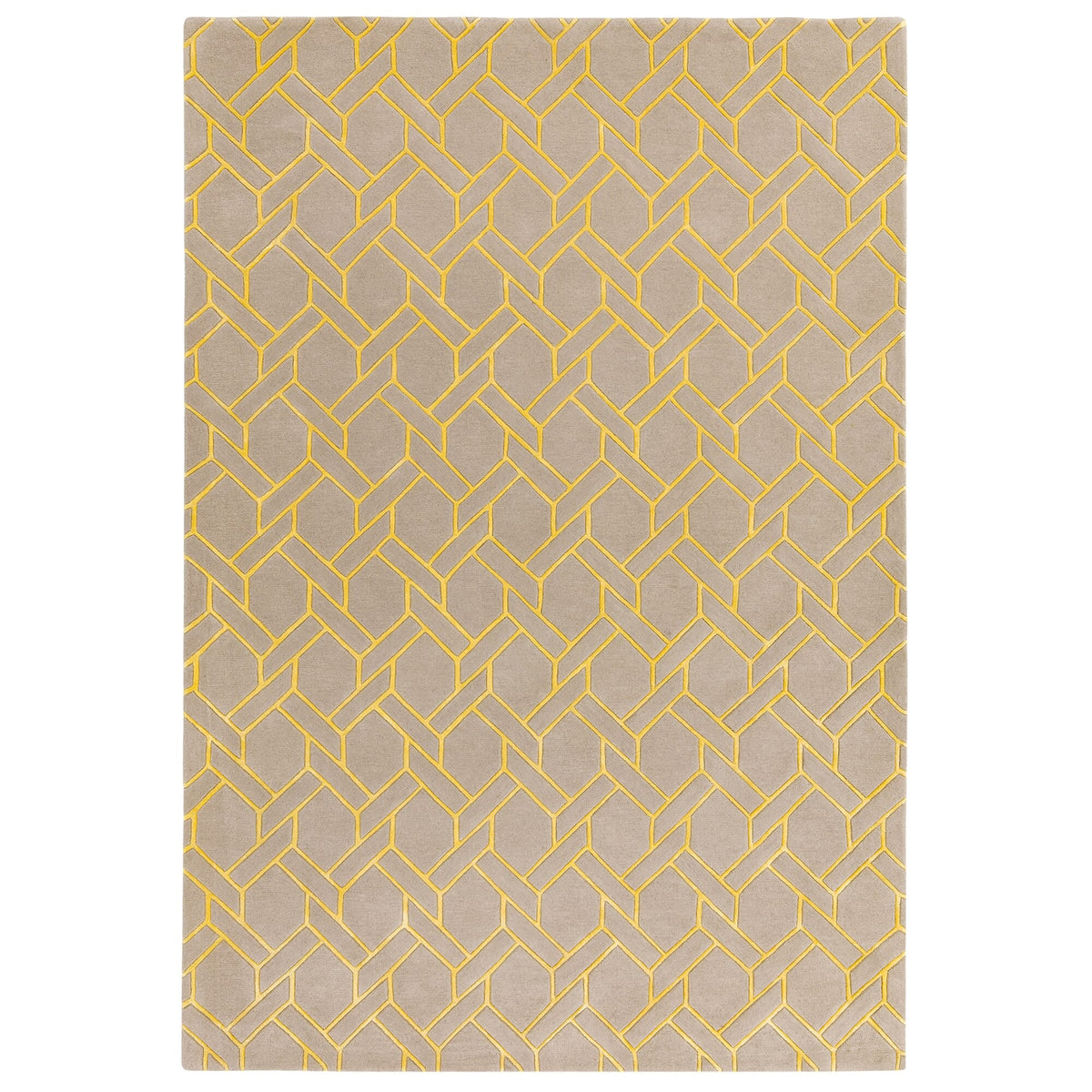 Nexus Fine Lines Silver Yellow rug