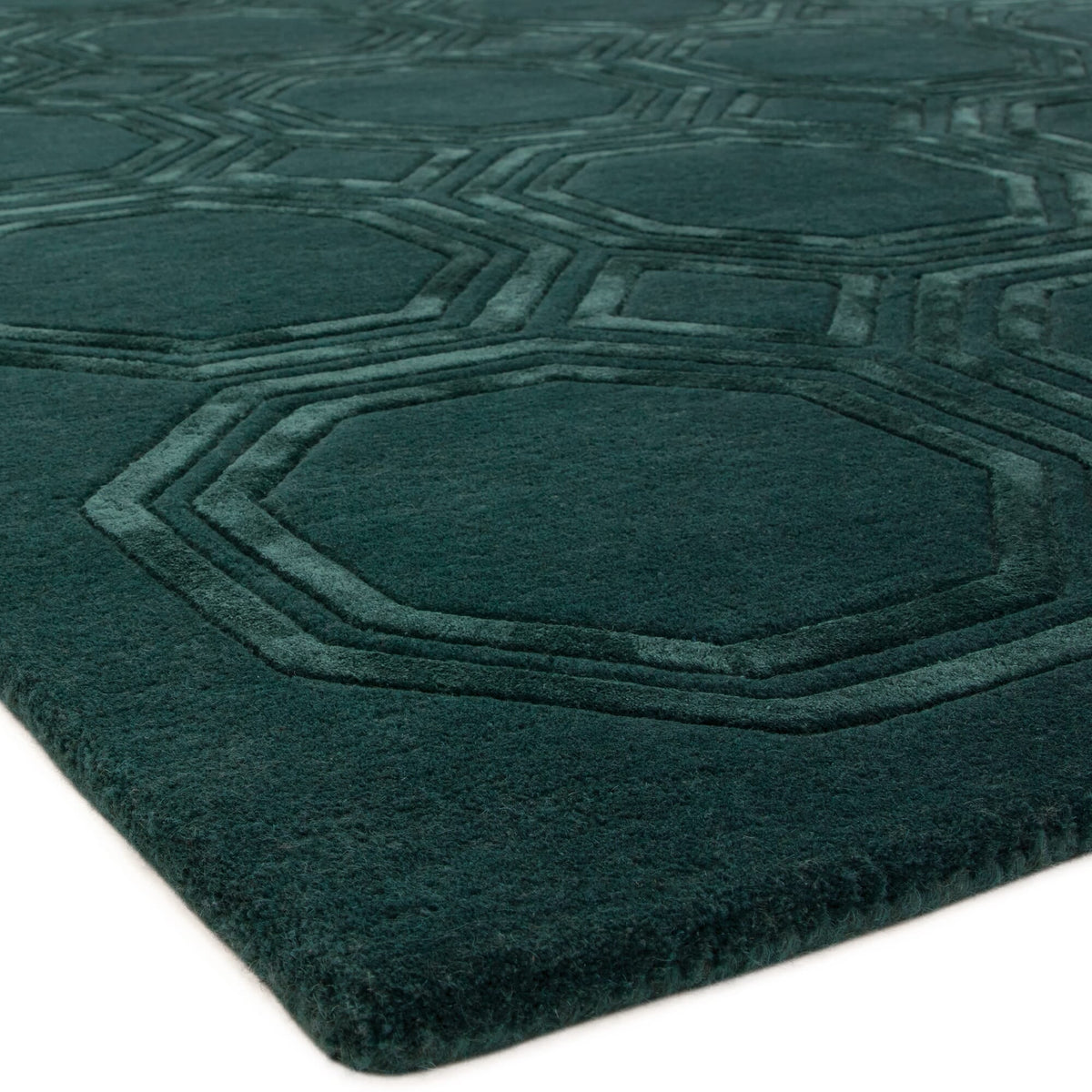 Nexus Octagon Petrol rug