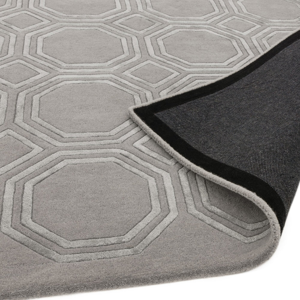 Nexus Octagon Silver rug