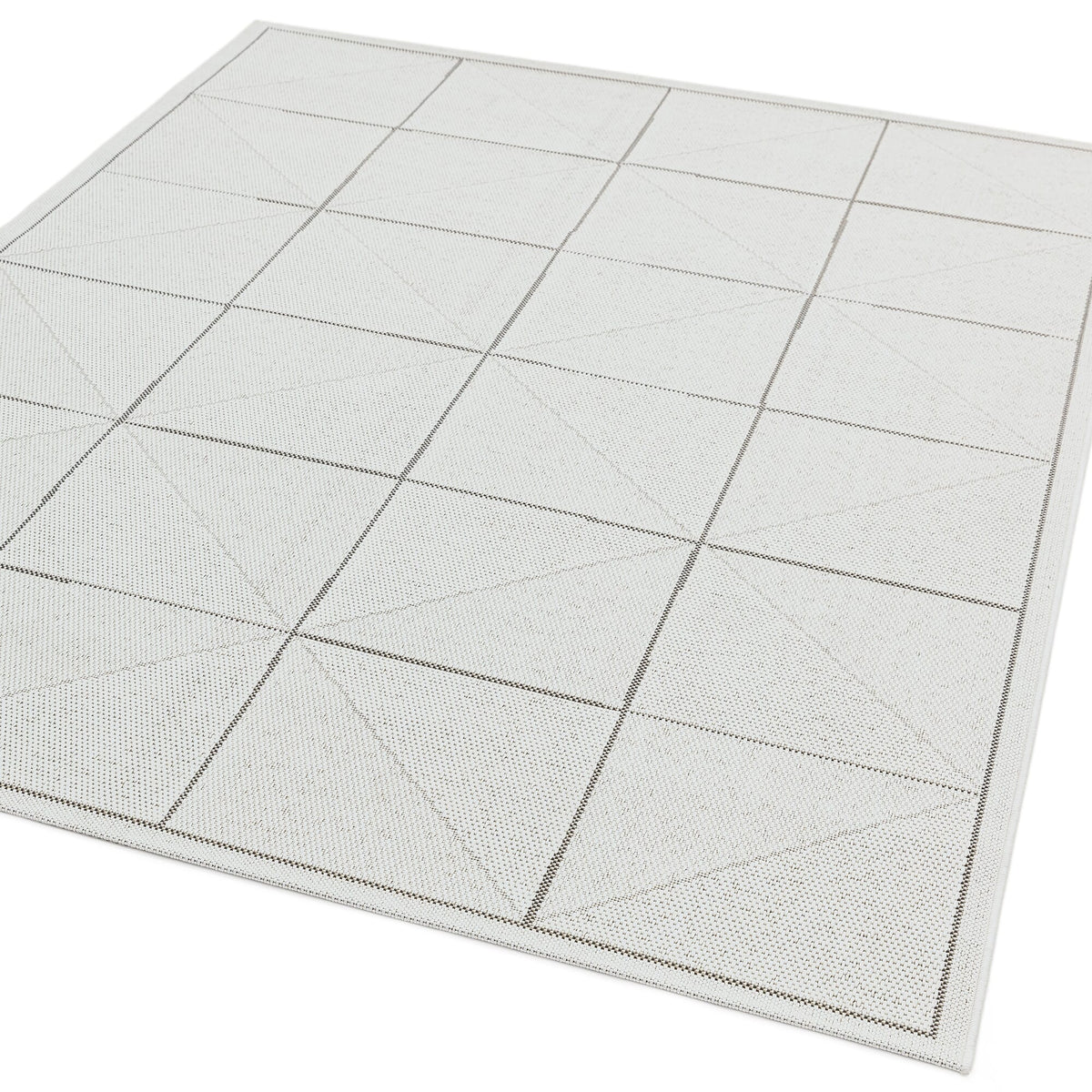 Patio PAT06 Ivory Check rug