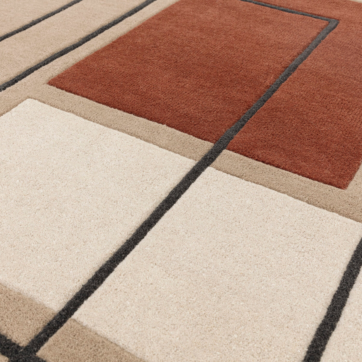 Reef RF20 Outline Terracotta rug