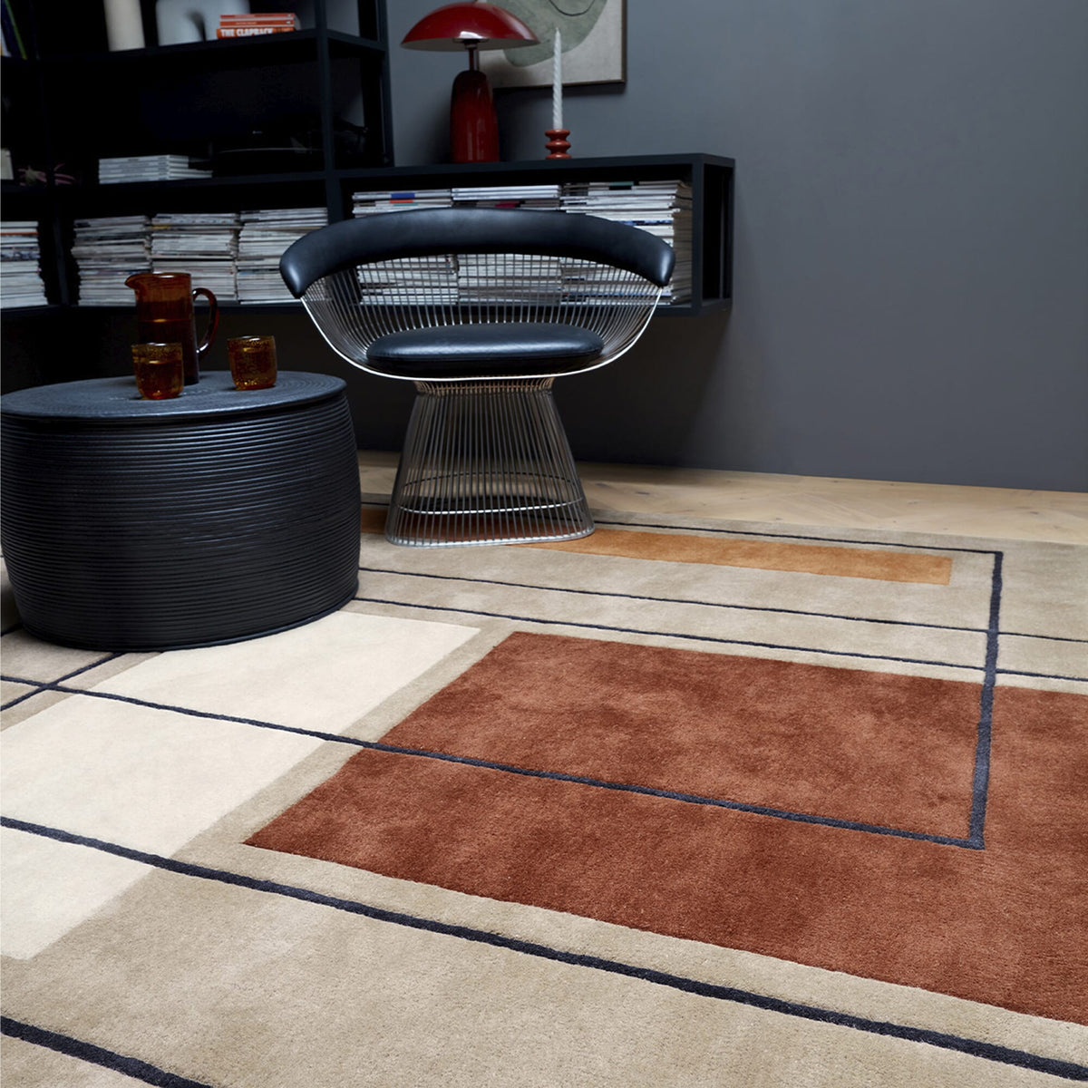 Reef RF20 Outline Terracotta rug