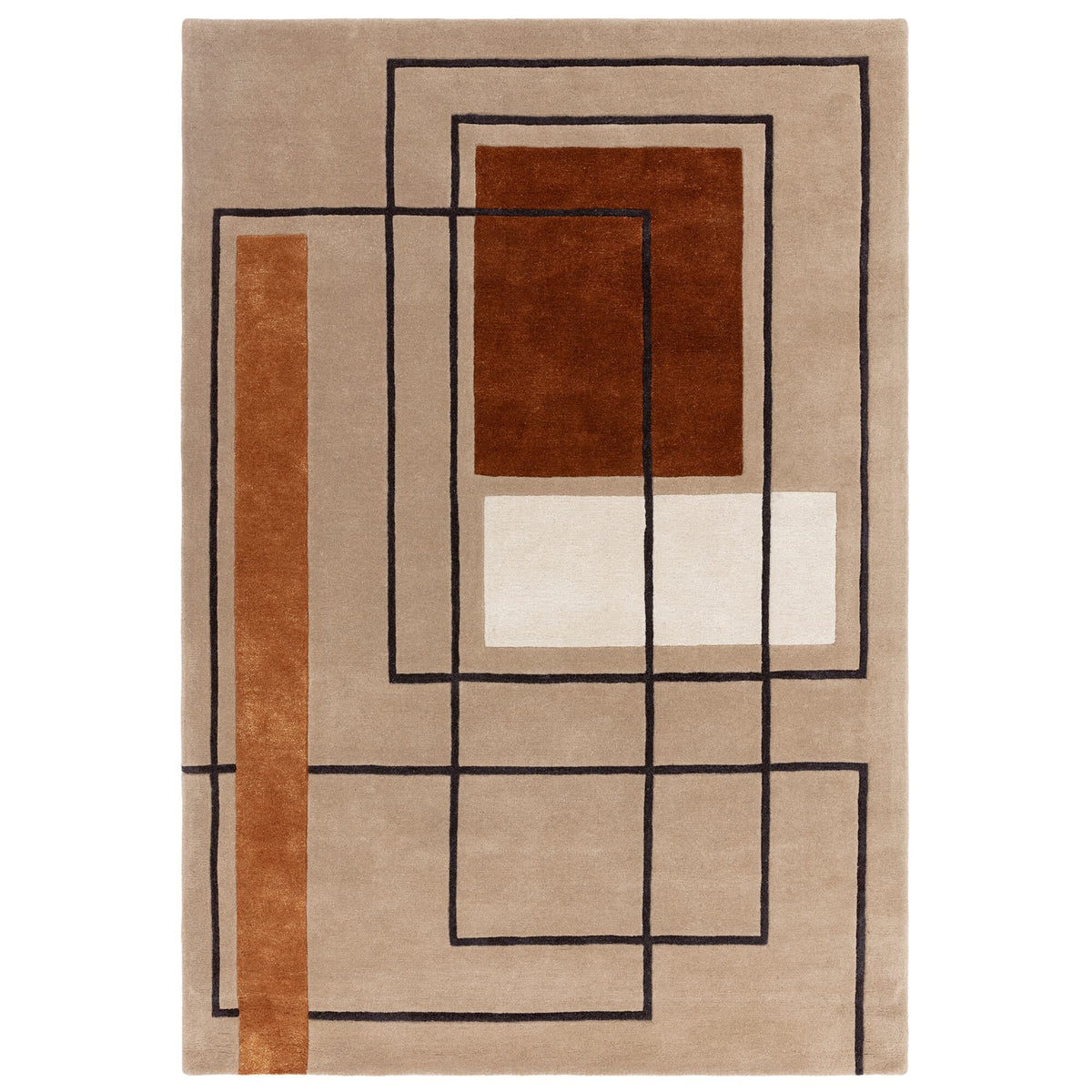 Reef RF20 Outline Terracotta rug