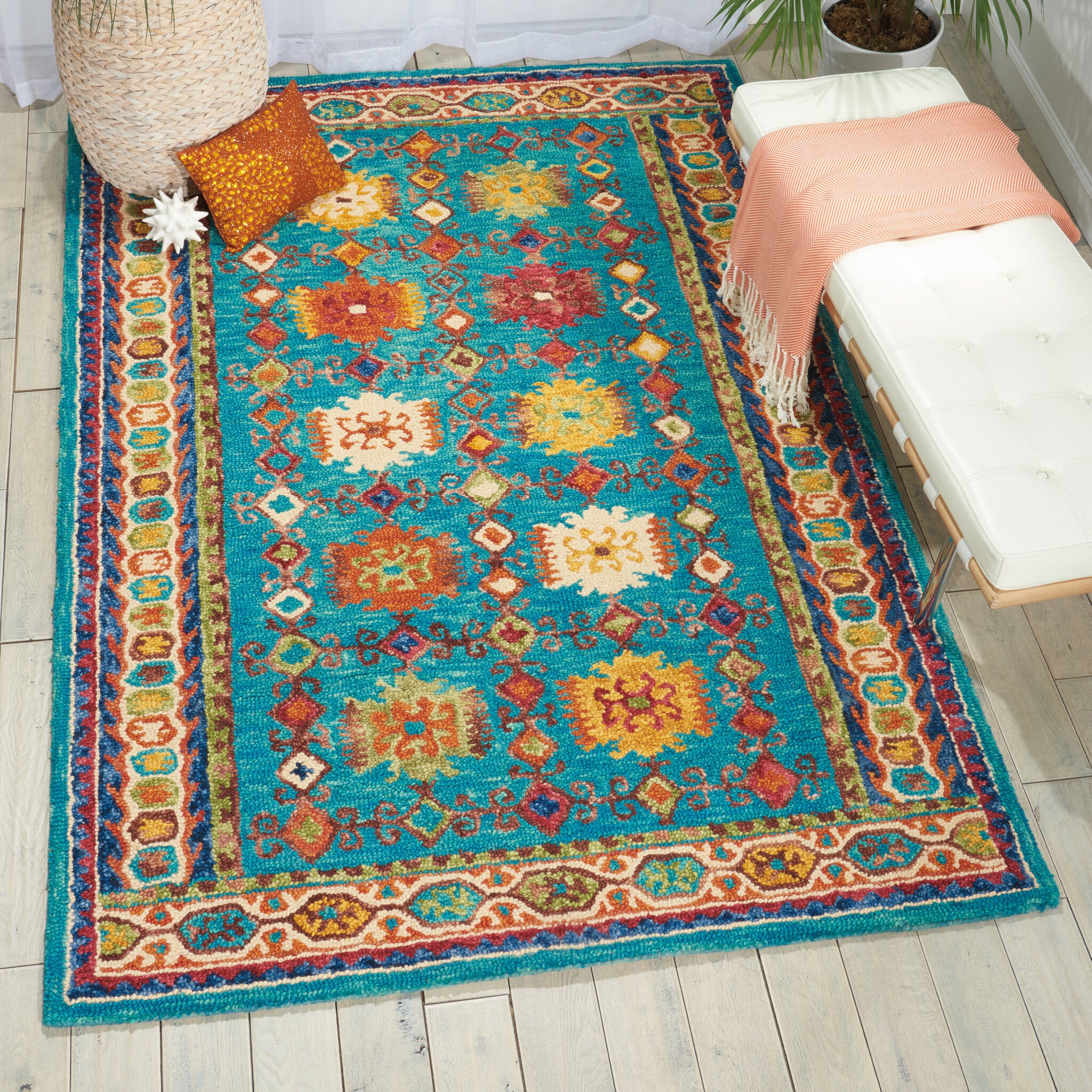 Vibrant VIB09 Teal rug