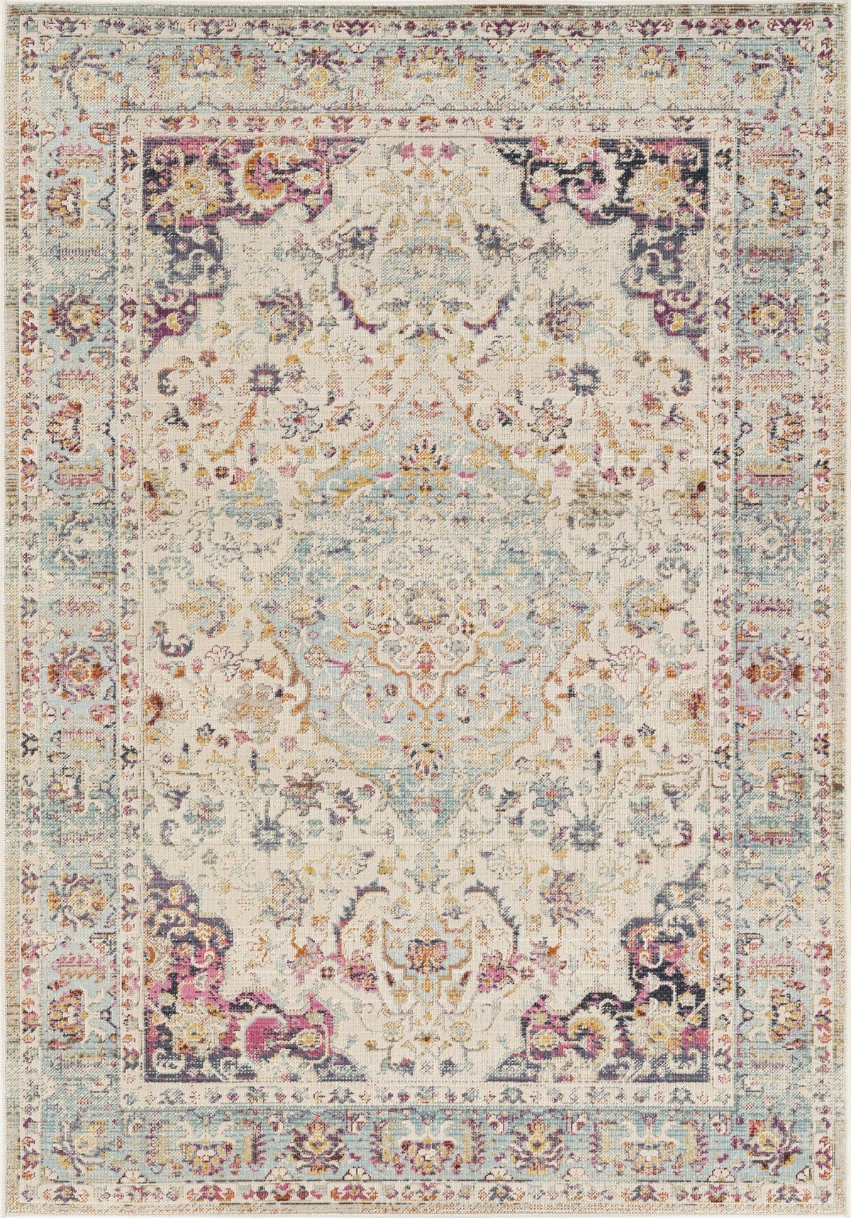 Vintage Kashan VKA 13 Blue Gold rug