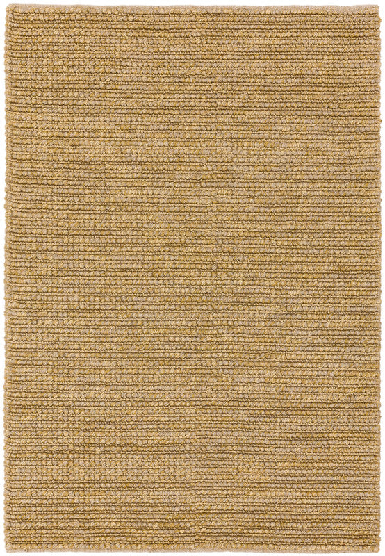 A natural jute rug in an undyed loop weave