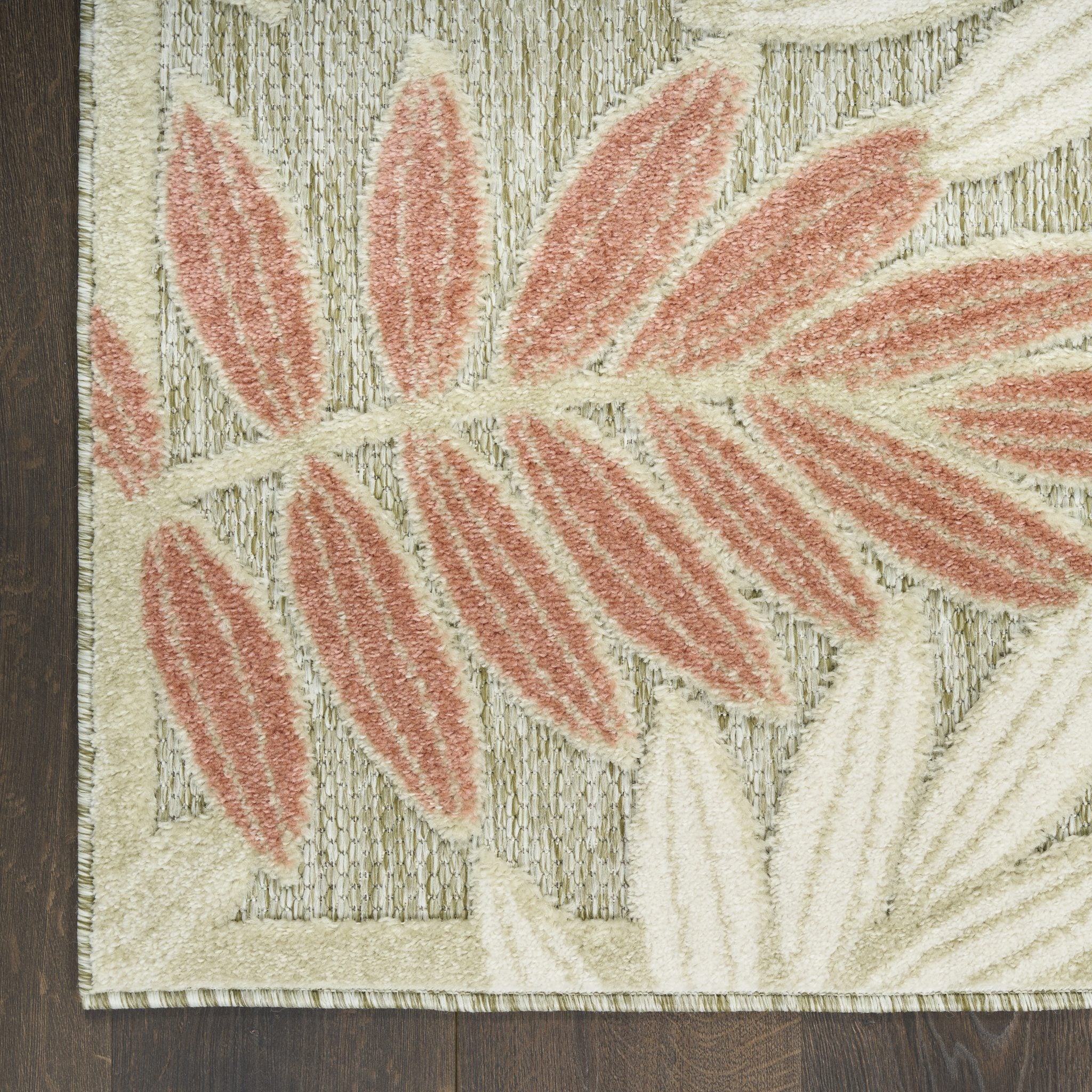 Aloha Alh18 Sage Rose outdoor rug