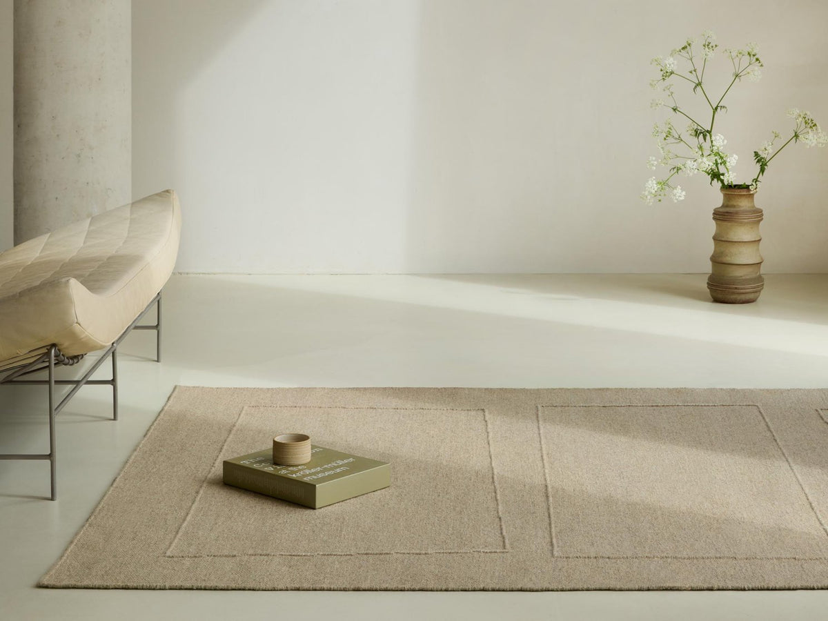 Senso Blocks Natural rug in a room setting