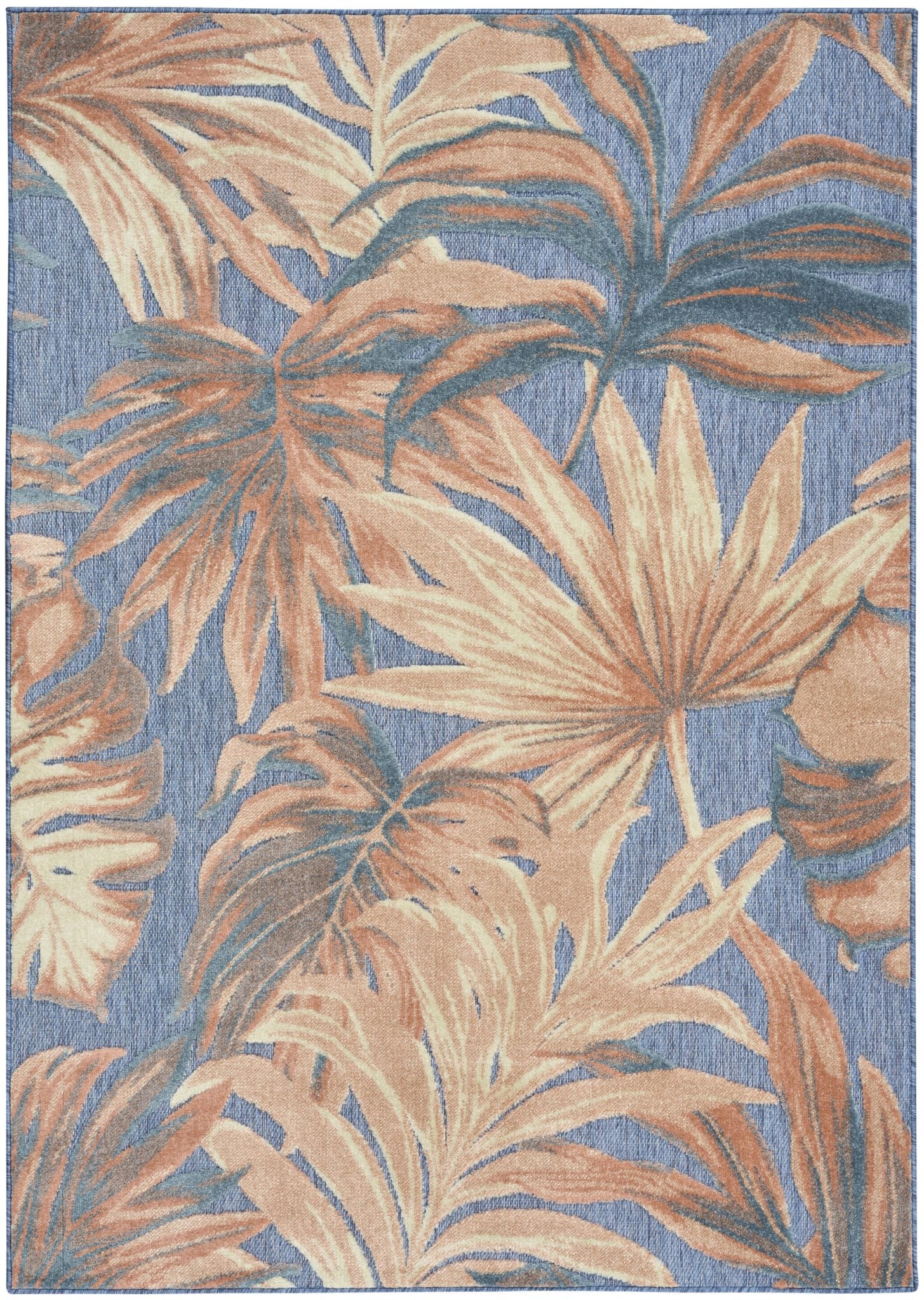 Aloha Alh43 Blue Rose outdoor rug