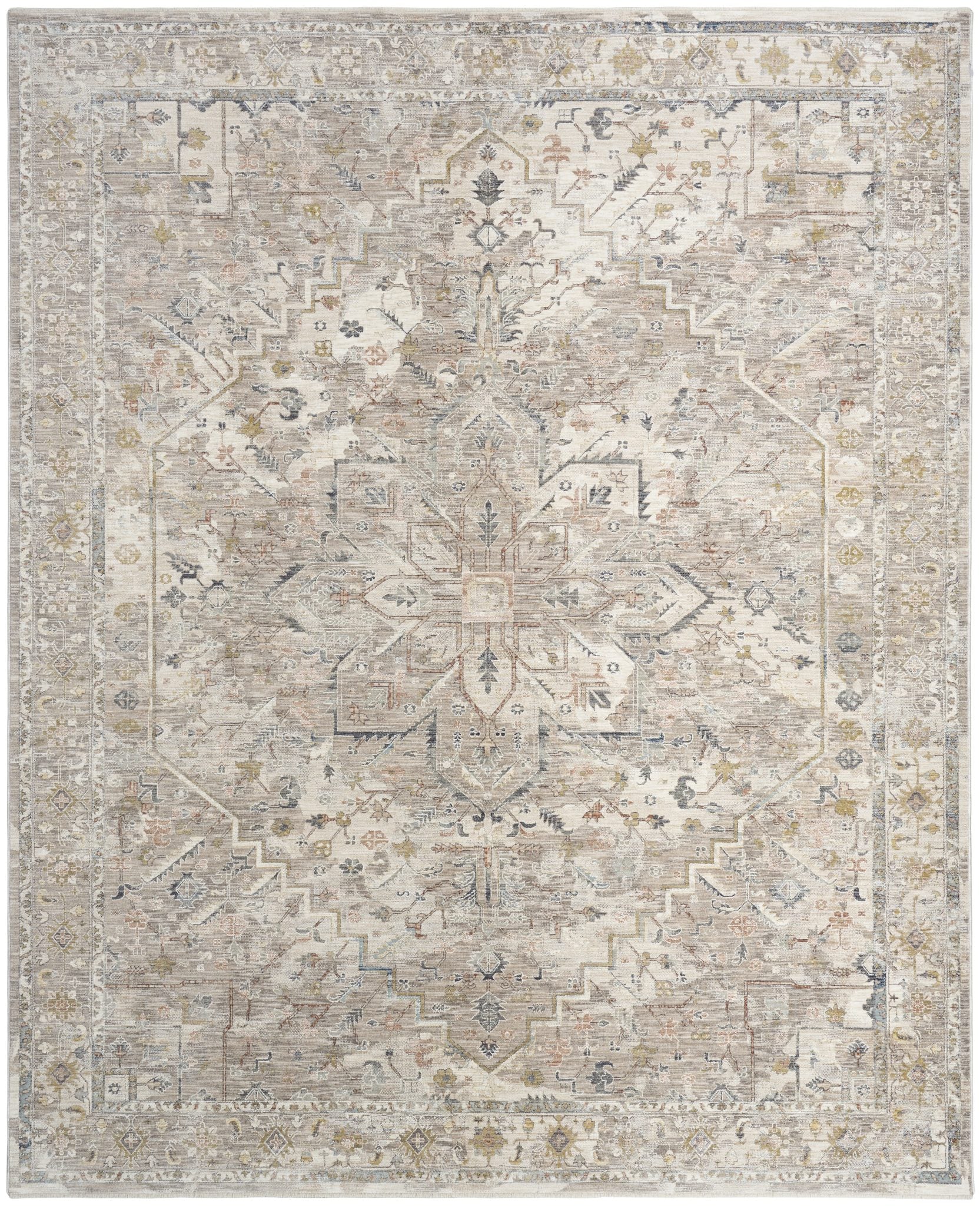 Antique Fusion Anf02 Ivory Multicolour rug