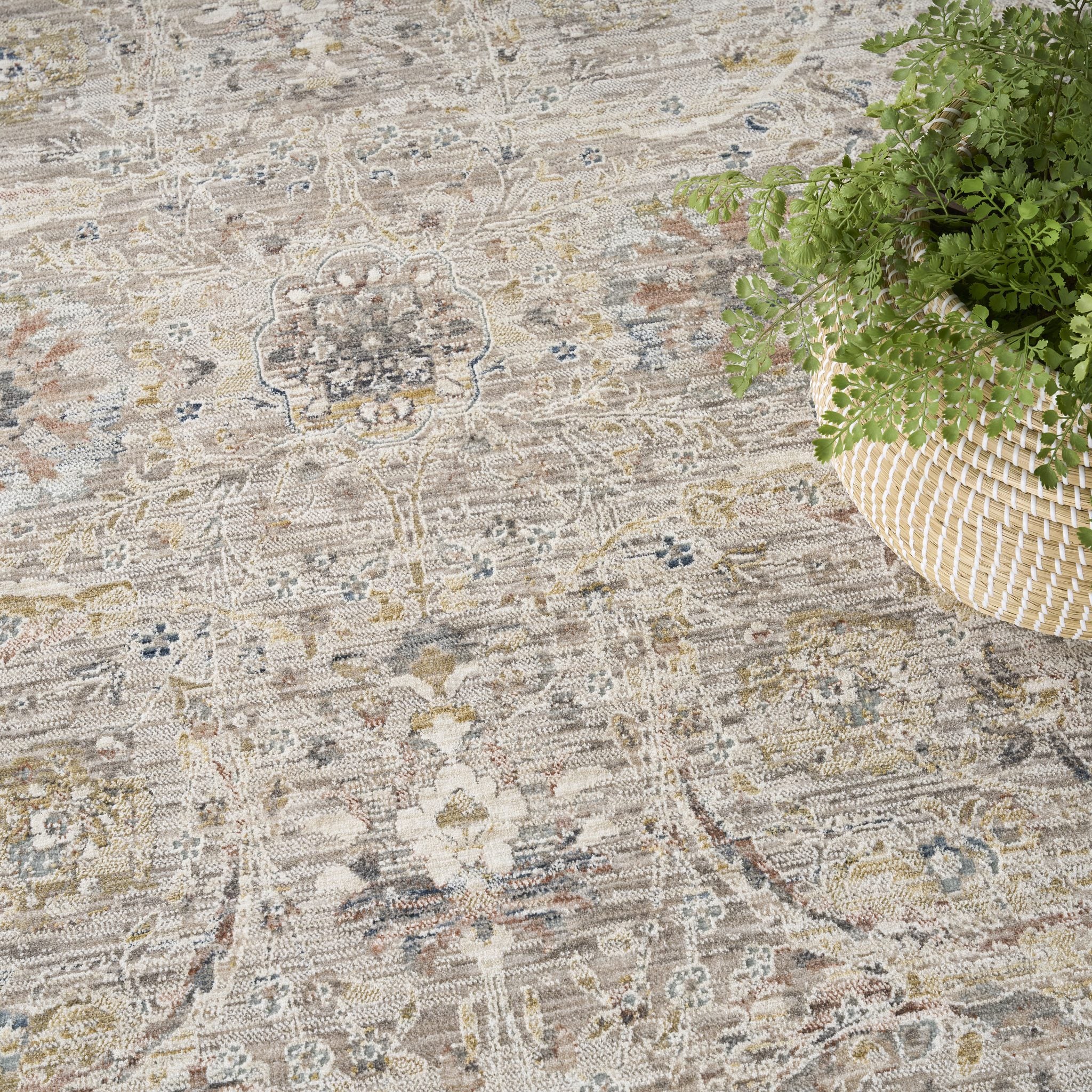 Antique Fusion Anf03 Light Grey rug