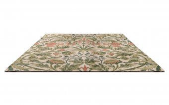 Morris & Co Hyacinth Natural rug corner detail