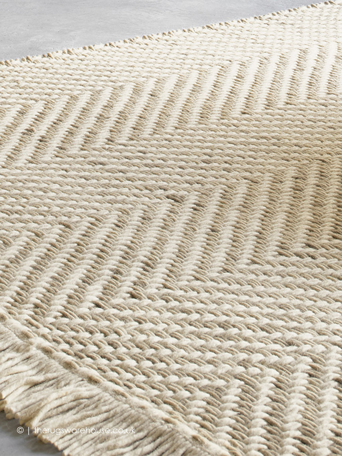 Atelier Twill Oyster rug detail