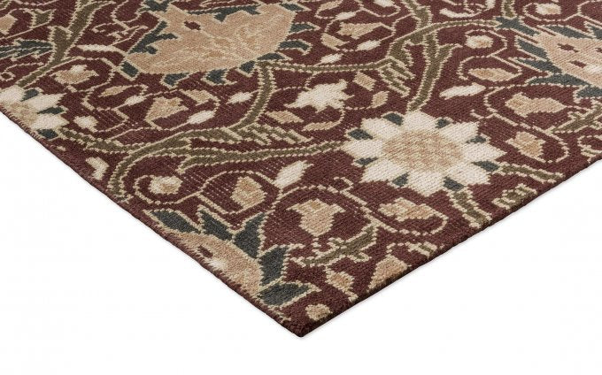 Morris & Co Montreal Russet rug corner detail