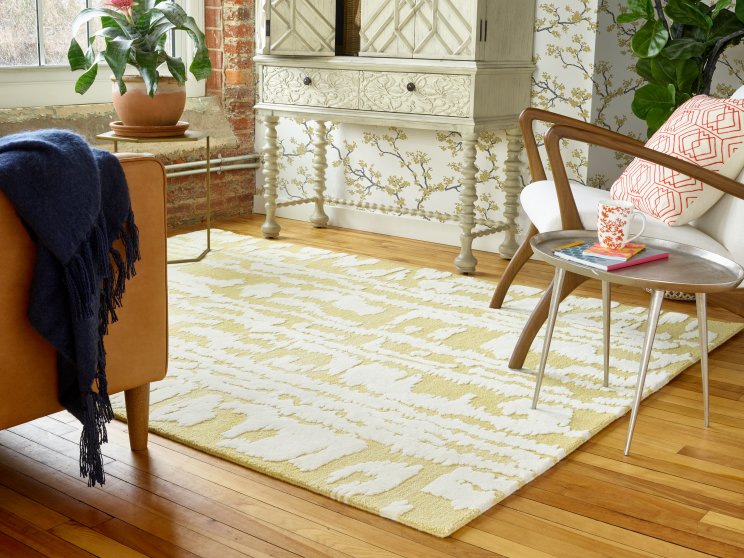 Florence Broadhurst Waterwave Stripe Citron