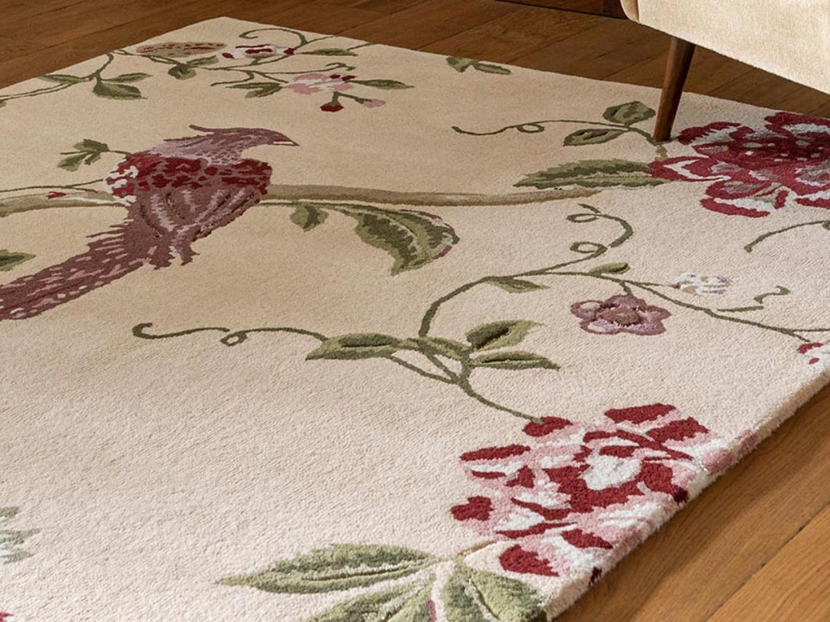 Laura Ashley Summer Palace Cranberry Grape rug | Kelaty