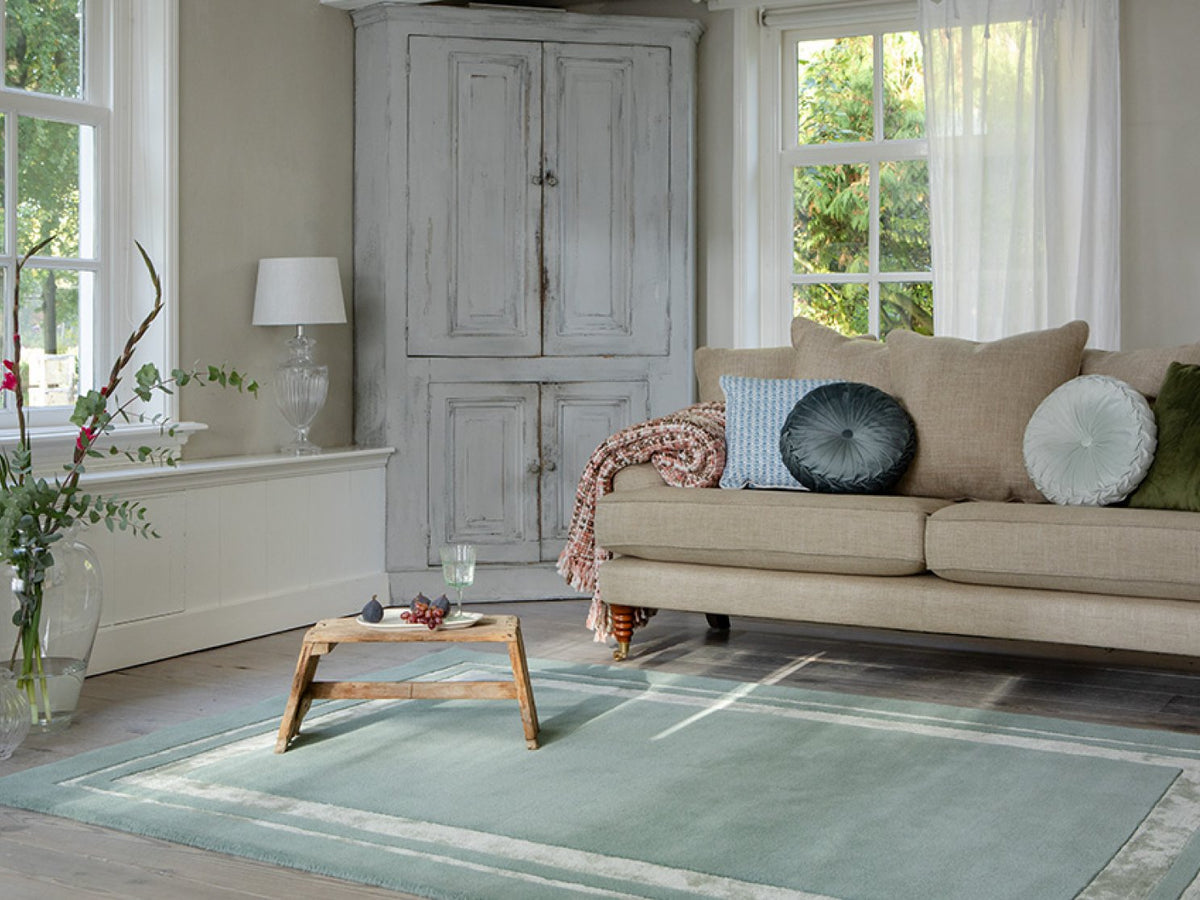Laura Ashley Redbrook Duck Egg rug | Kelaty