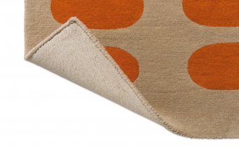 Orla Kiely Optical Oval Orange/Sand