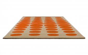 Orla Kiely Optical Oval Orange/Sand