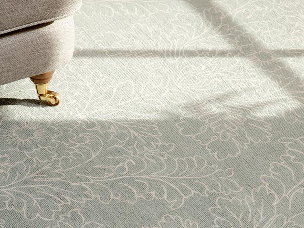 Laura Ashley Silchester Pale Sage rug | Kelaty