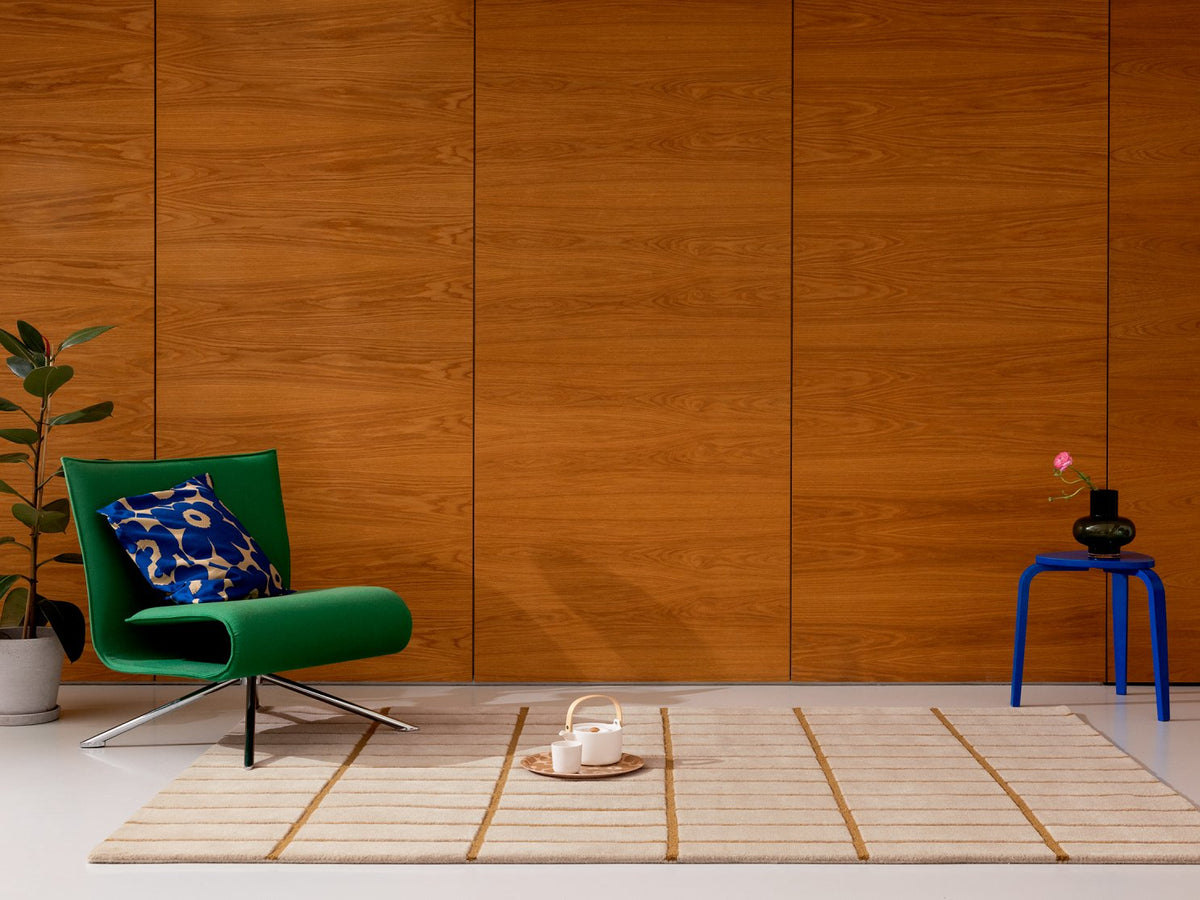 Marimekko Tiiliskivi Bronze Yellow rug | Kelaty
