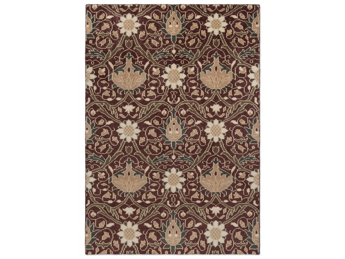 Morris & Co Montreal Russet rug full flat view