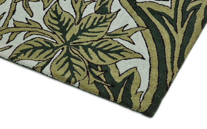 Morris & Co Bluebell Leafy Arbour Green  127607