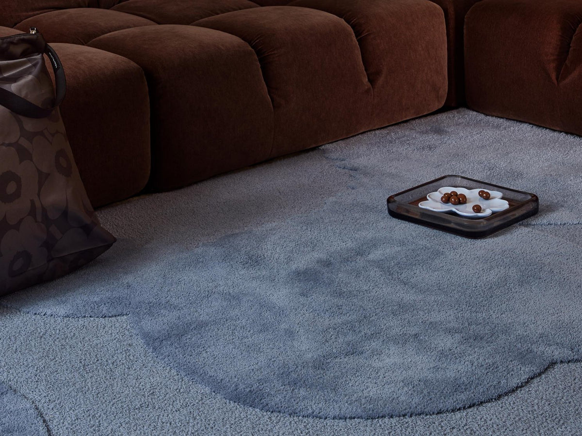 Marimekko Iso Unikko Dusty Blue rug | Kelaty