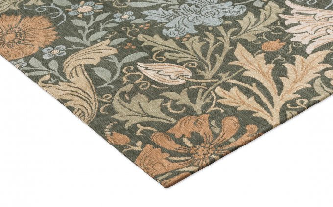 Morris & Co Compton Trellis rug corner detail