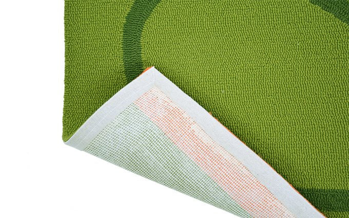 Orla Kiely Giant Linear Stem Seagrass outdoor rug backing