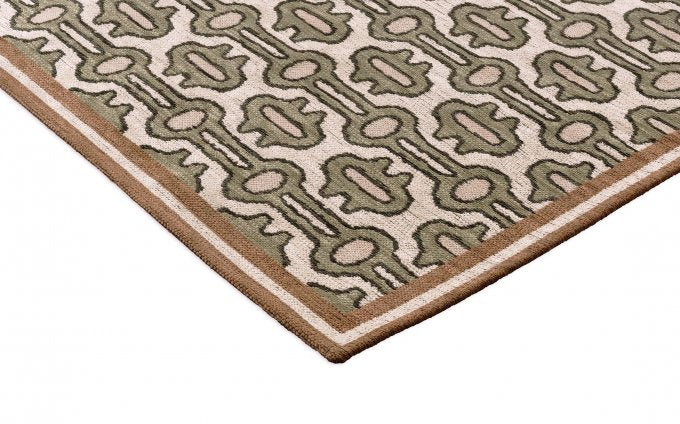 Sanderson Matmi Avocado 148107 rug corner detail