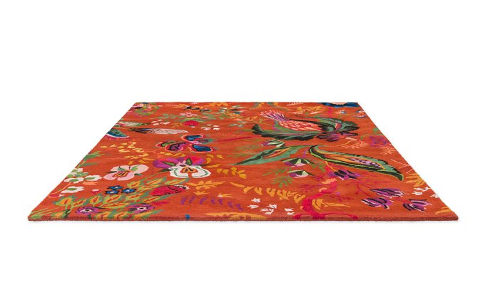 Harlequin Wonderland Floral Amber/Lapis rug detail