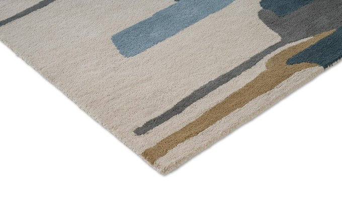 Harlequin Zeal Indigo 43008 rug corner detail