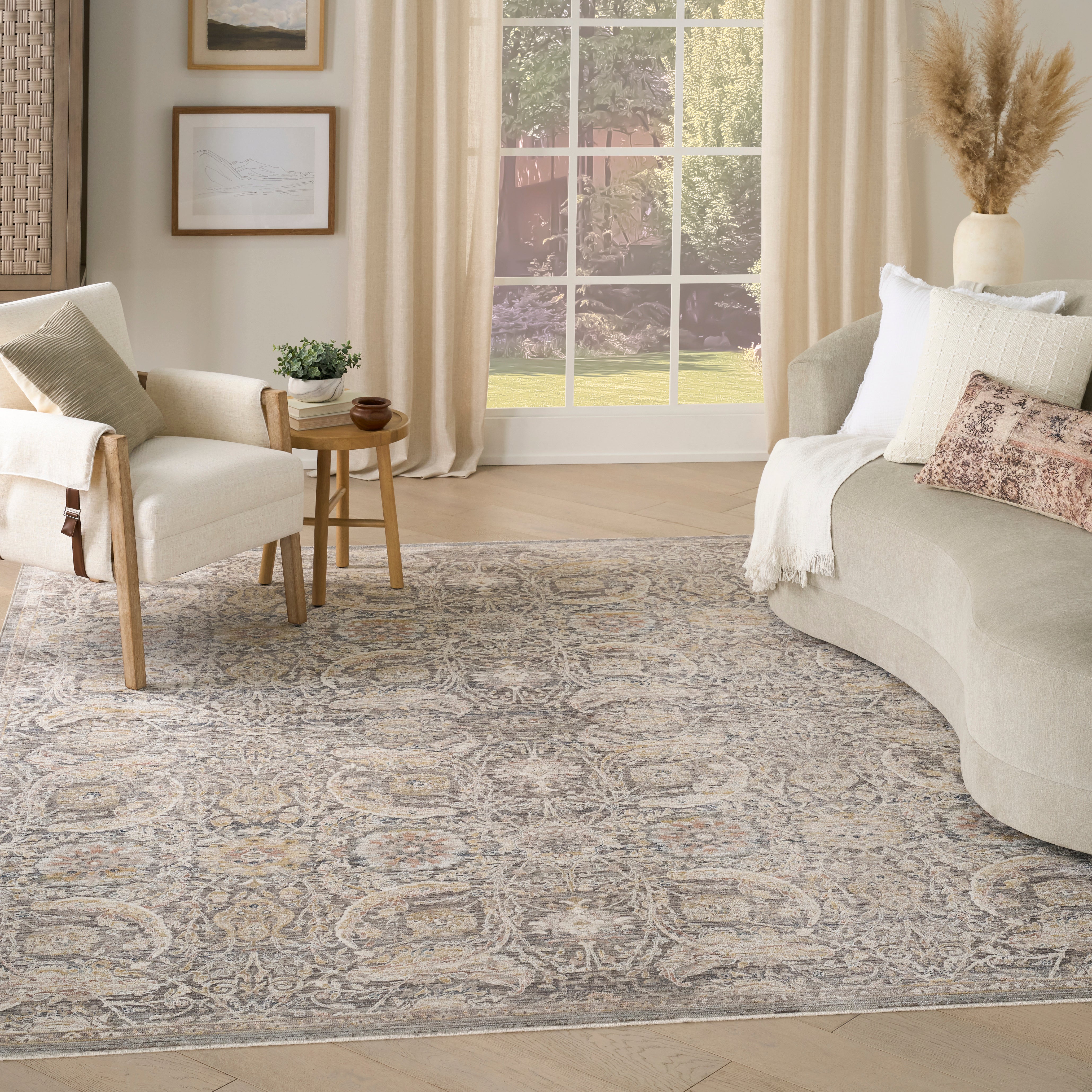 Antique Fusion Anf03 Charcoal Multocolour