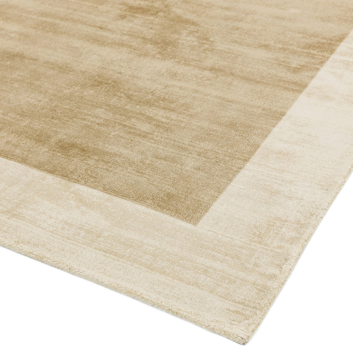 Blade border - champagne putty rug