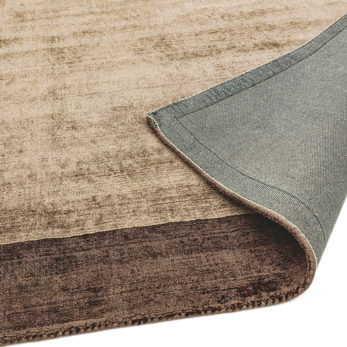 Blade border -Mocha Chocolate rug