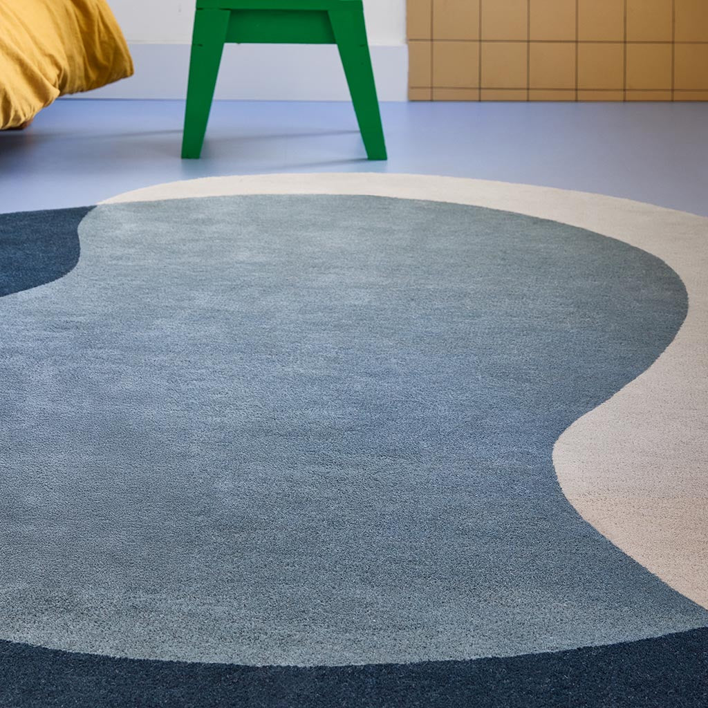 Element Lane Blue rug in situ