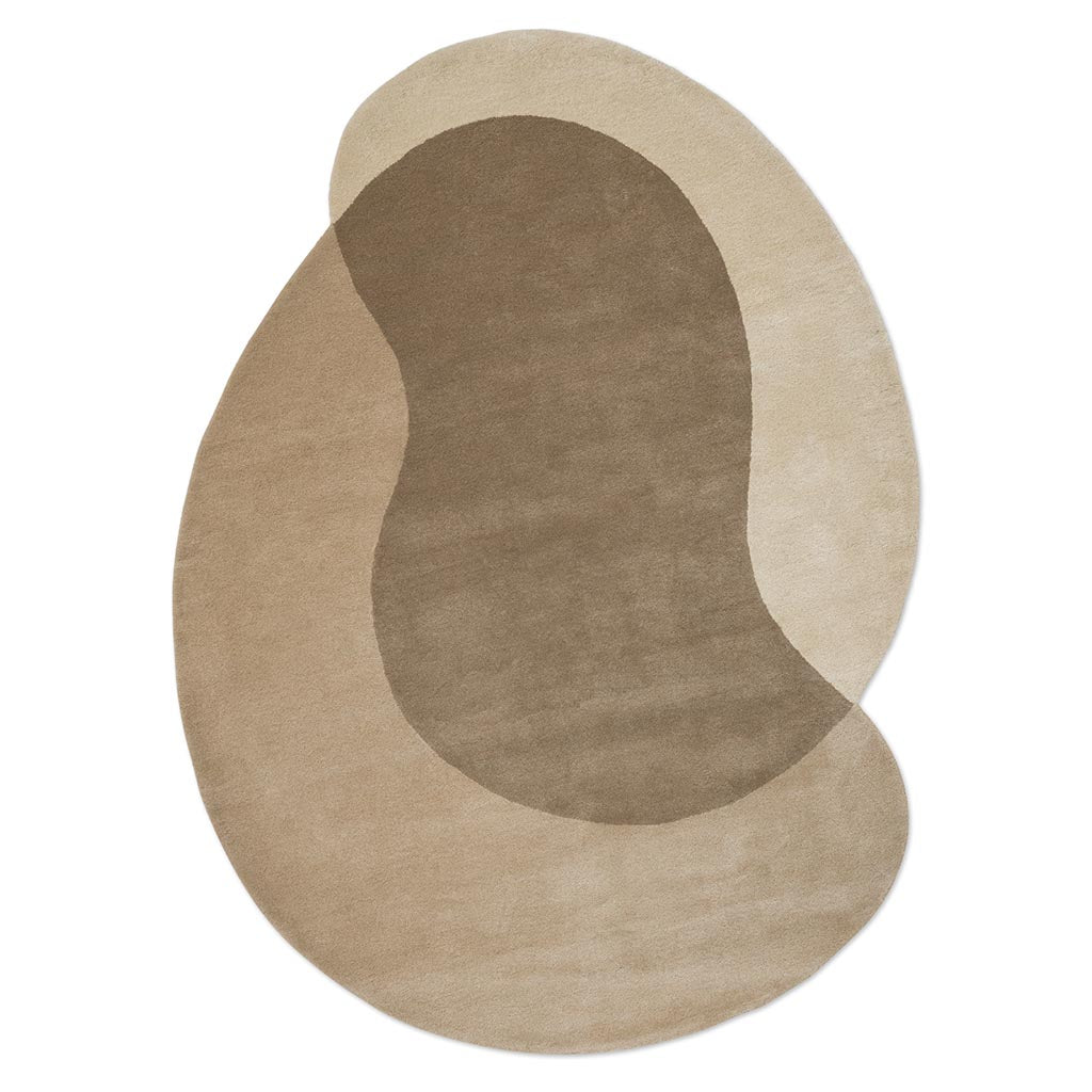 Element Lane Neutral rug, overhead view