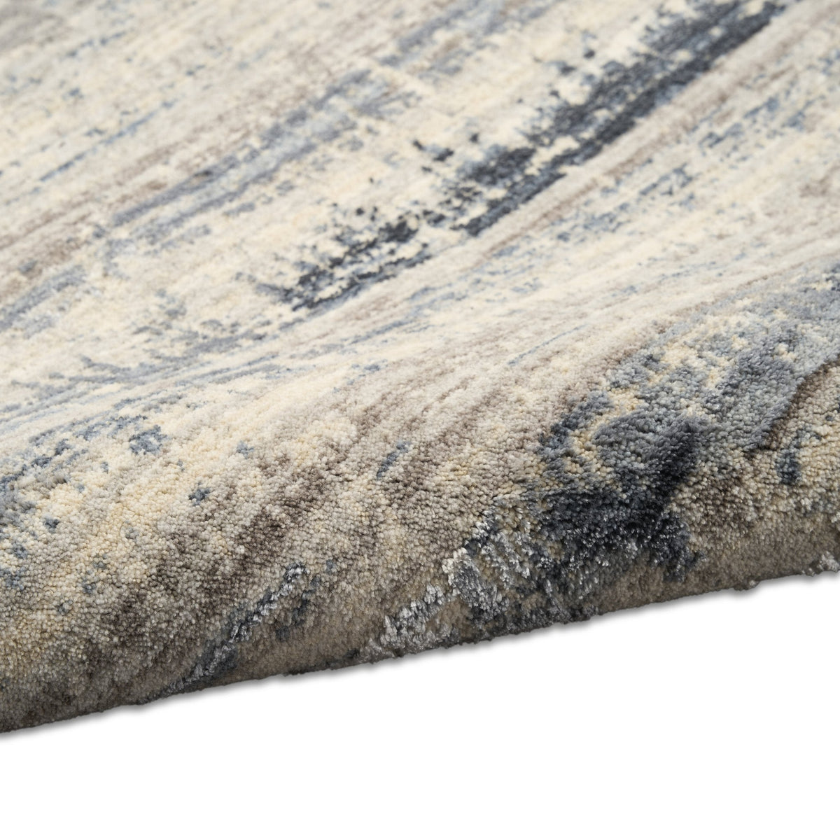 Calvin Klein Drift DRF03 Blue rug texture close-up