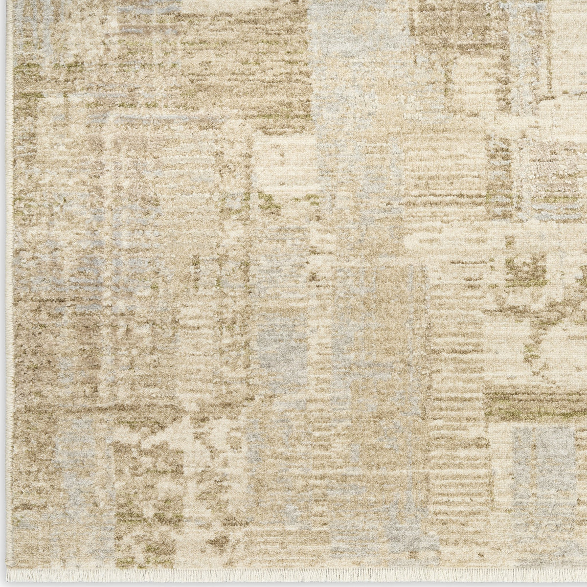 Calvin Klein Drift DRF04 Beige Grey rug corner and pile detail