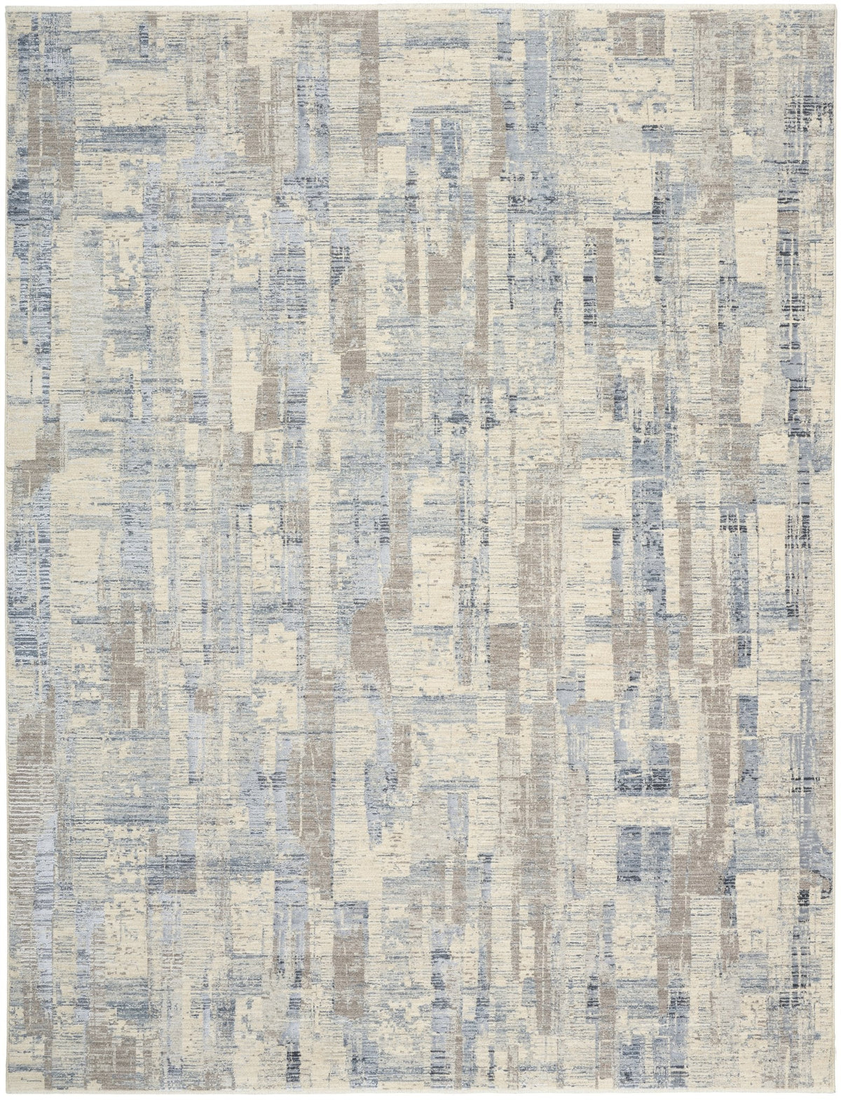 Calvin Klein Drift DRF04 Blue Beige rug full flat view
