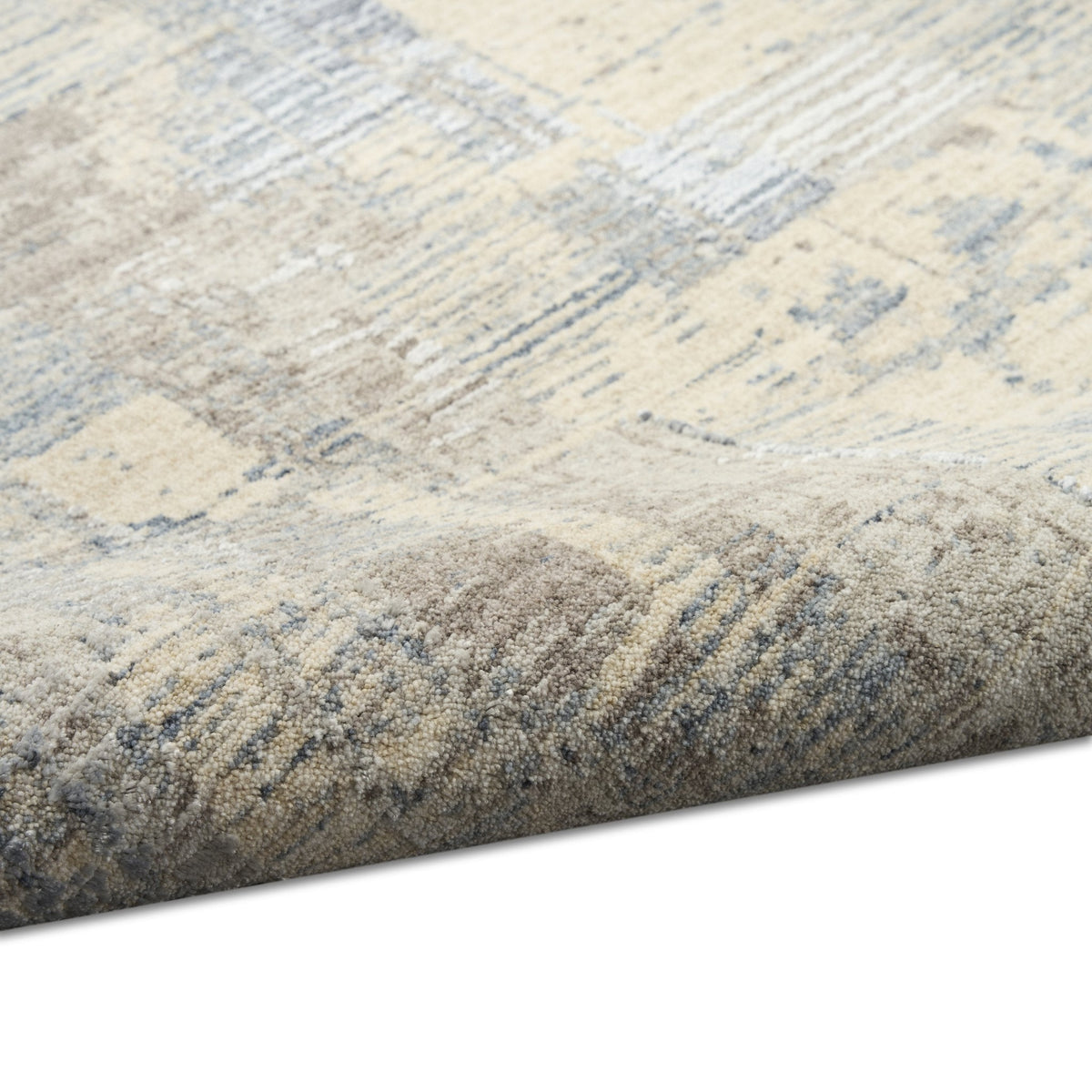 Calvin Klein Drift DRF04 Blue Beige rug texture close-up