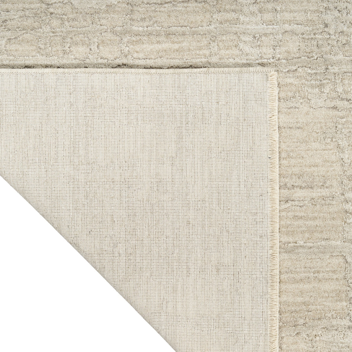 Calvin Klein Latitude LTD01 Ivory Beige rug corner detail