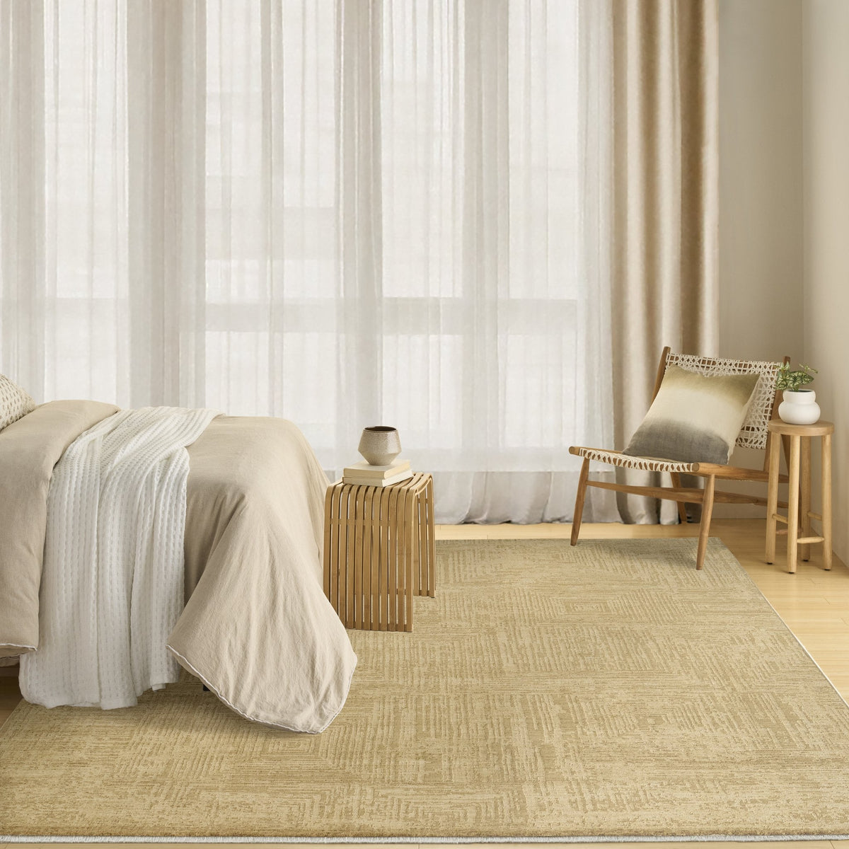 DKNY Madison Square MSQ01 Taupe rug in situ