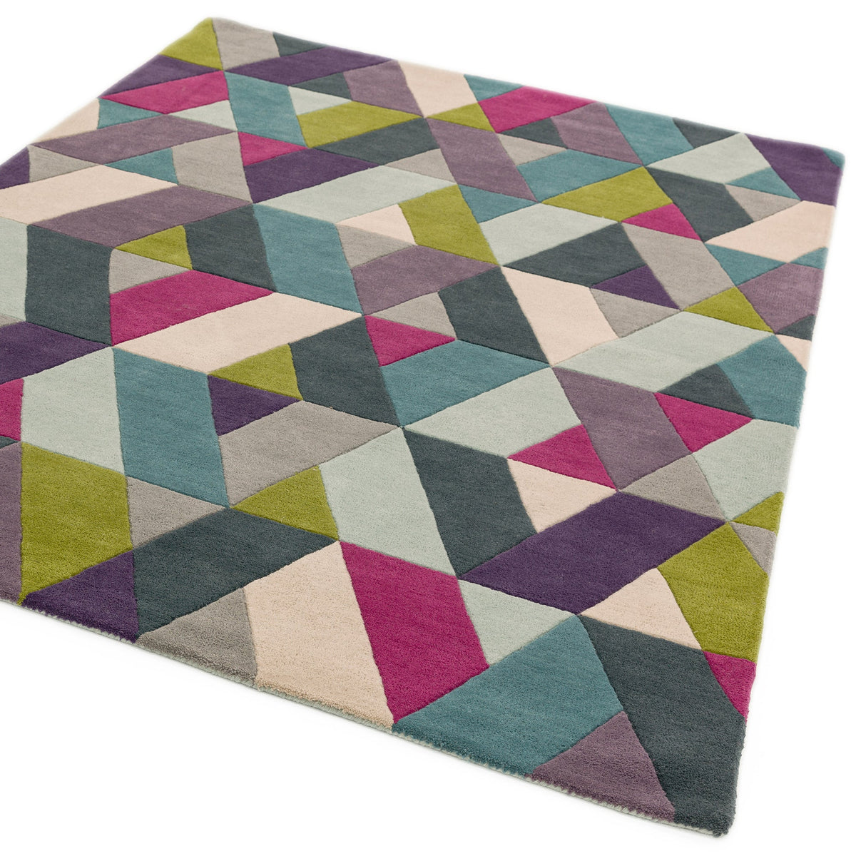 Funk Chevron Blue Green rug