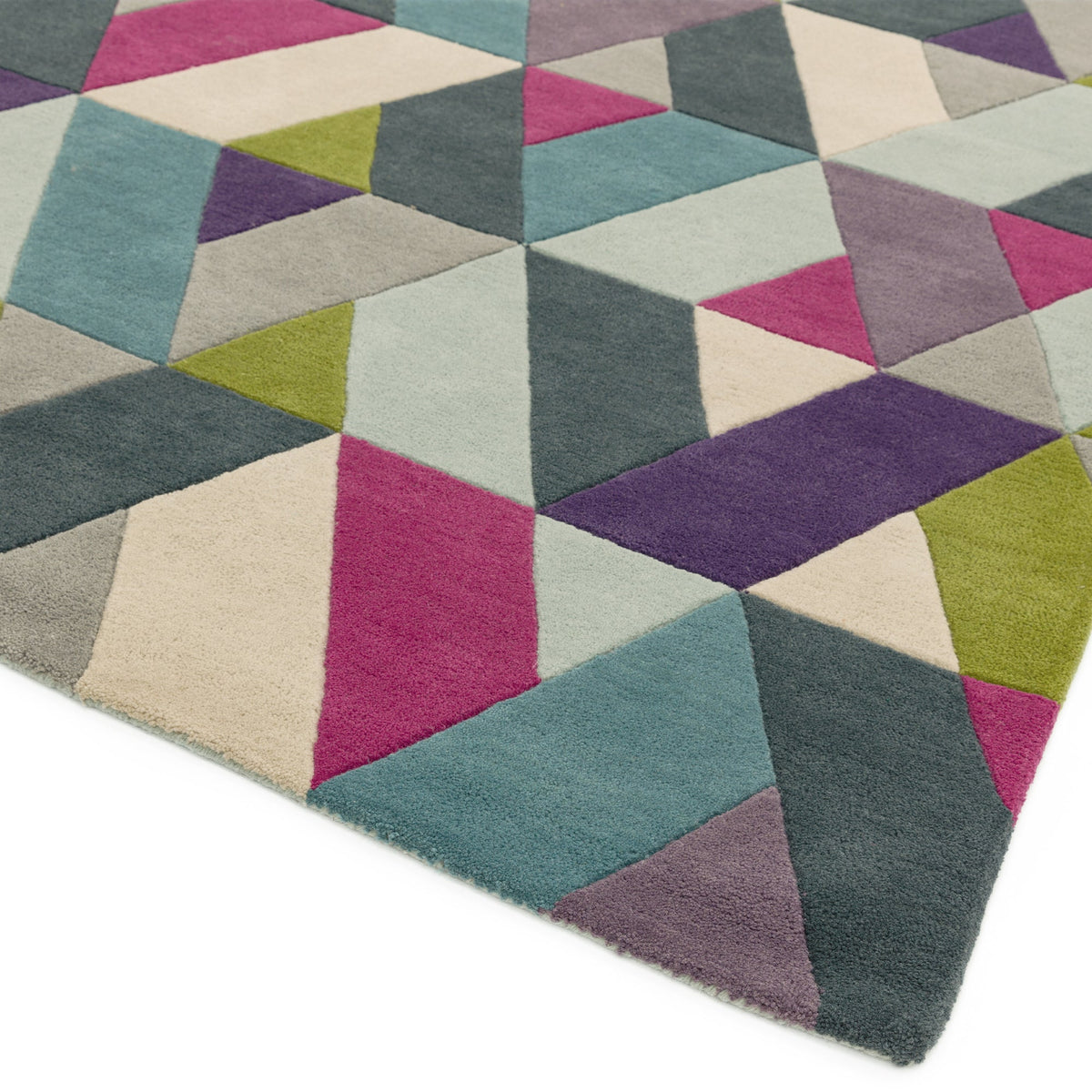 Funk Chevron Blue Green rug